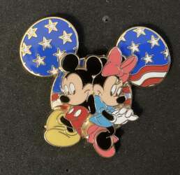 107765 - Minnie and Mickey Patriotic Mickey head icon - Disneyland Resort