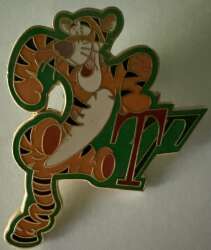 107887 - Character Shadow Letters - Tigger with Double Letter "T"