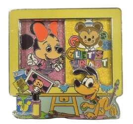 107924 - Let's Craft - Minnie Daisy Duffy Pluto Let's Craft Slider - Hong Kong Disneyland