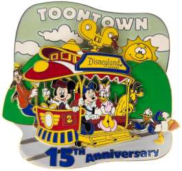 Mickey's Toontown 15th Anniversary Jumbo — Sensational Six on the Jolly Trolley