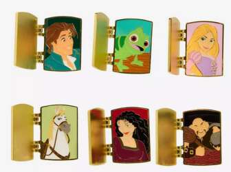 108089 - Disney Tangled Lanterns Hinged Blind Box Enamel Pin - Complete Set - Loungefly alternate image
