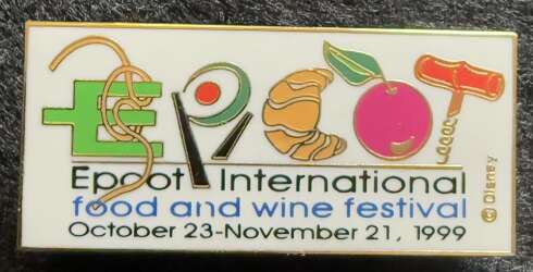 108247 - Epcot International Food & Wine Festival - 1999 Rectangular Logo - Walt Disney World