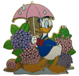 108331 - Flowers of Japan - June  - Hydrangea - Donald Duck - Disney Store Japan