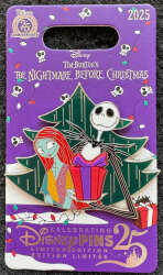 108404 - Nightmare Before Christmas Celebrating 25 years of Disney Pins - Jack and Sally
