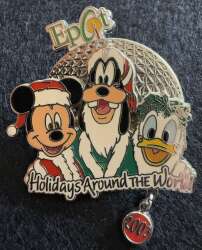 108413 - Epcot Holidays Around The World 2003 - Mickey, Goofy, Donald (Annual Passholder) - Walt Disney World