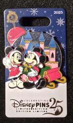 108500 - Christmas 2025 - Mickey and Minnie Cinderella Castle Festive Limited Edition - Disney Store UK