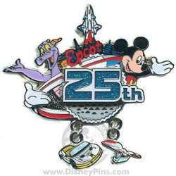 White Glove - Figment and Mickey Epcot Icons Dangle