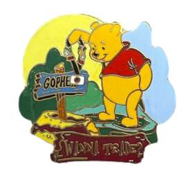 108552 - Winnie the Pooh - WDW - Winnie the Pooh and Gopher - Wanna Trade - Walt Disney World