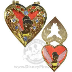 108657 - Tinker Bell and Friends Heart Locket - Iridessa - Disney Studio Store Hollywood / Soda Fountain