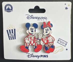 Mickey and Minnie with popcorn