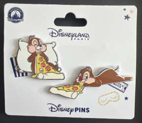 Chip and Dale with pizza
