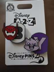 108894 - A-2-Z Magnetic Alphabet Series - B Baymax and and Y Yzma Set - Walt Disney World