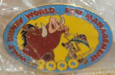 108953 - Walt Disney World Pest Management - 2000 Logo — Timon and Pumbaa (Yellow Disneyana Seminar Version) - Walt Disney World