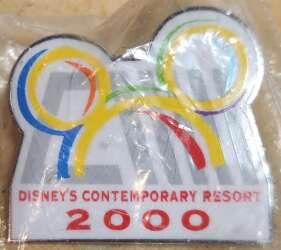 Disney's Contemporary Resort Logo - White and Grey