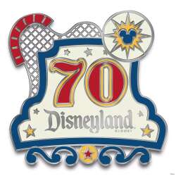108970 - Disneyland Resort 70th Anniversary Celebration - Destinations Pin Set - Disney Fan Club alternate image