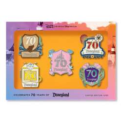 108970 - Disneyland Resort 70th Anniversary Celebration - Destinations Pin Set - Disney Fan Club alternate image