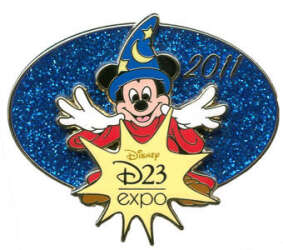 D23 - Sorcerer Mickey - 2011 Expo - Logo Pin