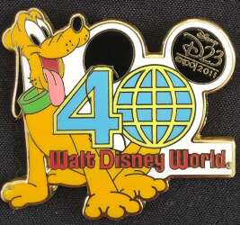 109079 - D23 Expo 2011: Walt Disney World 40th Anniversary Mystery Collection - Pluto - Disney Fan Club