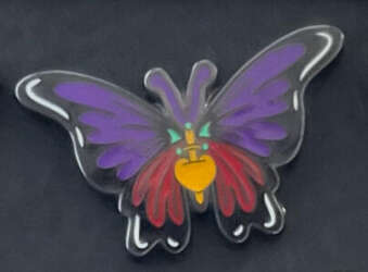 109143 - Loungefly Disney Villains Butterfly Blind Box Enamel Pin - Evil Queen Butterfly - Loungefly alternate image