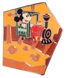109232 - Attraction Mystery Map Puzzles: Big Thunder Mountain Railroad (WDW) - Mickey in Train Engine - Walt Disney World alternate image