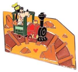 109233 - Attraction Mystery Map Puzzles: Big Thunder Mountain Railroad (WDW) - Goofy in Train Engine - Walt Disney World alternate image