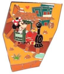 109245 - Attraction Mystery Map Puzzles: Big Thunder Mountain Railroad (WDW) - Minnie in Train Engine - Walt Disney World alternate image