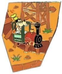 Goofy in Train Engine