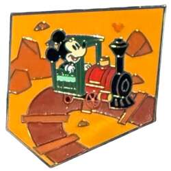 Mickey in Train Engine