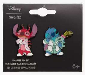Stitch & Leroy Enamel Pin Set