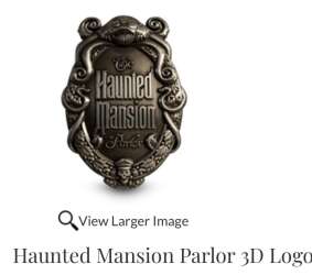 109419 - Haunted Mansion Parlor - Haunted Mansion Parlor 3D Logo - Walt Disney Imagineering alternate image