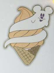 Mickey Ghost Swirling Ice Cream