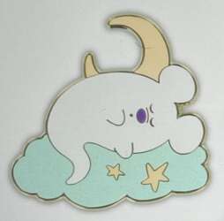 Mickey Ghost Sleeping on Cloud