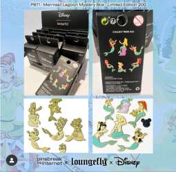 109498 - Pins Break the Internet Exclusives - Neverland Mermaids - Loungefly alternate image