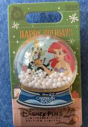 109553 - Resort Holiday Collection 2025: Snowglobes - Ariel Christmas Snow Globe Caribbean Beach Resort - Walt Disney World
