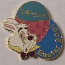 109562 - DLR Cast Member Holiday Work Gifts - Easter - White Rabbit - Easter 2001 - Disneyland Resort