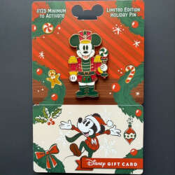 109691 - Gift Card GWP Promotion 2025 - Nutcrackers - Mickey Nutcracker - Walt Disney World