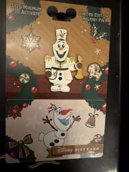 109692 - Gift Card GWP Promotion 2025 - Nutcrackers - Olaf Nutcracker - Walt Disney World alternate image
