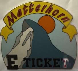 109698 - Disneyana - Matterhorn E Ticket (Silver) - Fantasy Unlicensed