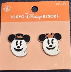109787 - TDR Halloween - Minnie and Mickey as Ghosts - Tokyo Disneyland Resort