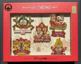 Mickey’s Very Merry Christmas Party 2025 Boxed Pin Set