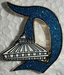 Gothic D with Space Mountain - Tomorrowland (Gold Version)