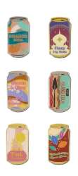 Disney Princess Loungefly Exclusive 2025 Soda Can Complete 6 Pin Mystery Set