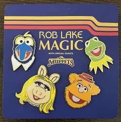 110070 - Rob Lake Magic with special guests the muppets - Four pin set- Gonzo, Miss Piggy, Kermit, Fozzie - Walt Disney World