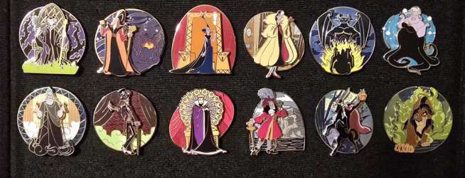 Villain Pin-on-Pin Portrait Collection - Complete Set