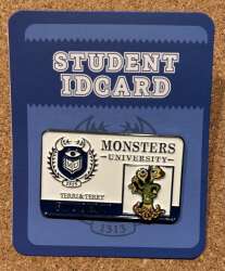 110109 - Miniso - Monsters University Student ID Badge Mystery Box - Terri & Terry - Disney Licensed