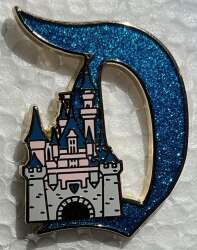 Gothic D with Sleeping Beauty Castle - Fantasyland (Gold Version)