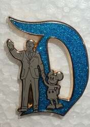 Gothic D with Partners Statue - Main Street, U.S.A. (Gold Version)