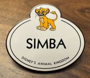 110214 - Nametag - Simba - Animal Kingdom - Walt Disney World