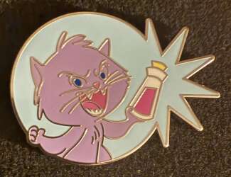 Yzma as a Cat Holding a Potion Vial