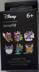 110468 - Stitch Holiday Mystery Set - Stitch with Santa hat wrapped in Christmas lights - Loungefly alternate image